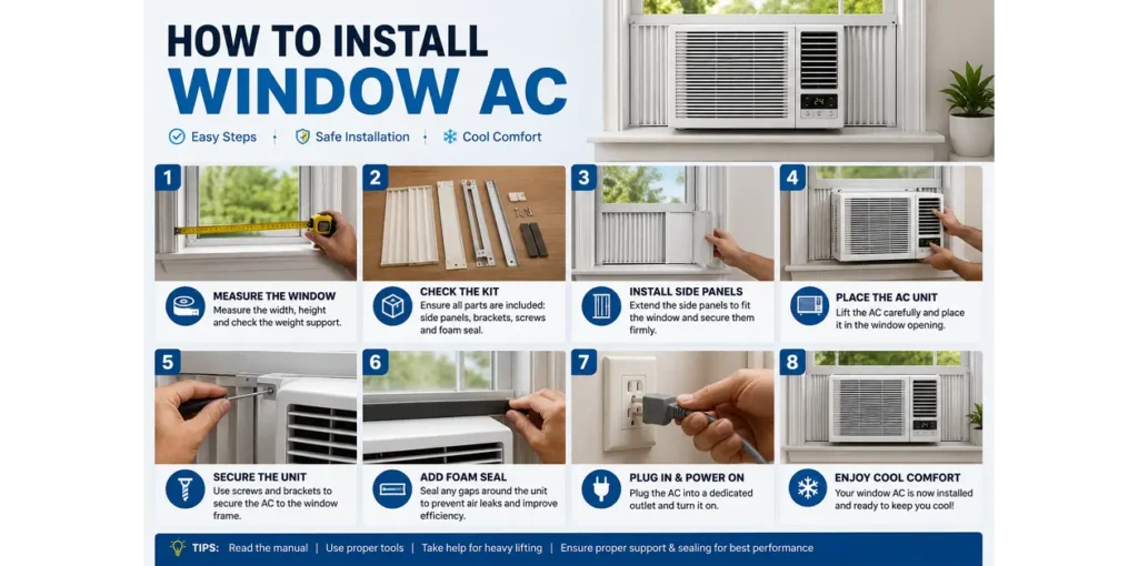 How to Install Window AC When the Heat Is Not Messing Around